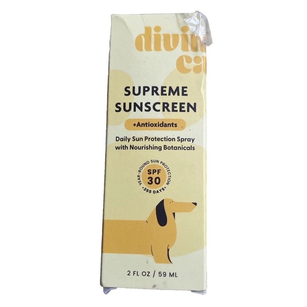 Devine Canine Supreme Sunscreen Spray SPF 30 Antioxidants 2 Fl Oz Daily Protect